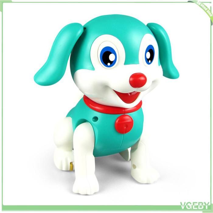 Fafeicy Jouet électronique pour chiot Jouet Robot électronique Interactif pour Chien Qui Marche pour Animaux de jeux talkie-walkie