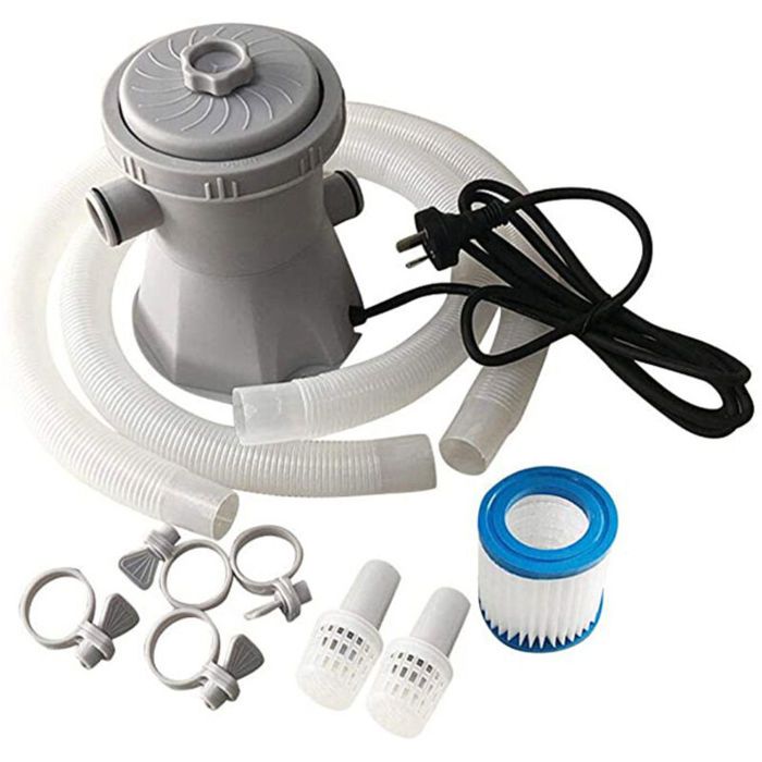 Pompe de Filtration de Piscine 220V avec élément filtrant 330 Gal Pompe de Piscine électrique circulant de leau de Nettoyage Outil