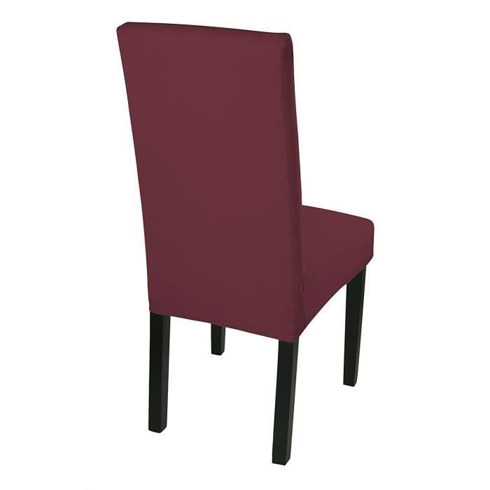 Ensemble de 6 housses de chaise style - Aueq - intemporel couvrir ensemble chaises maison élasthanne très résistant facile dentre
