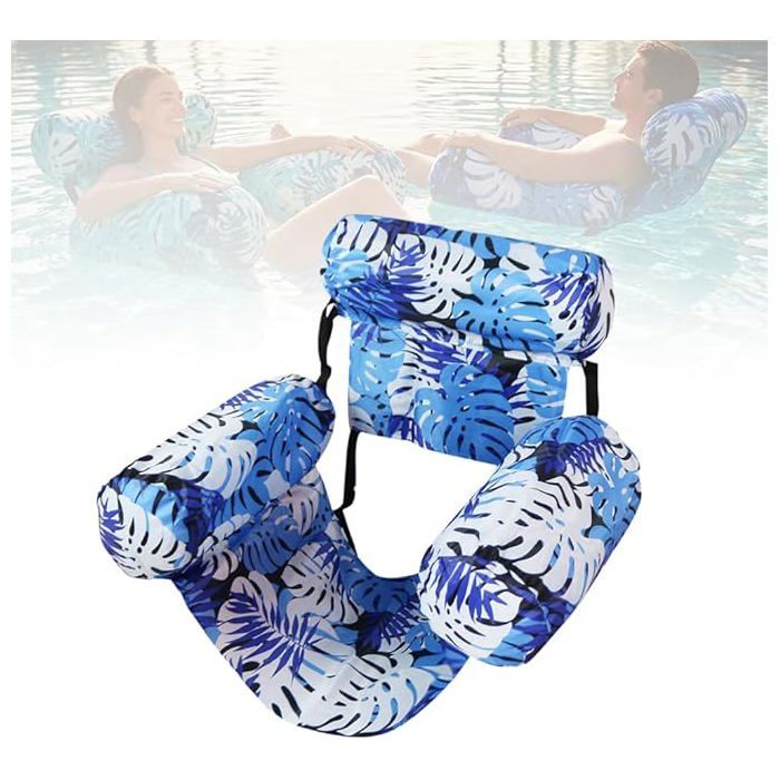 Coussin De Siège Gonflable Avec Dossier – Etanche, Compact 59x9x9 Cm, Pompe Intégrée, Pour Camping, Plage, Kayak, Concerts