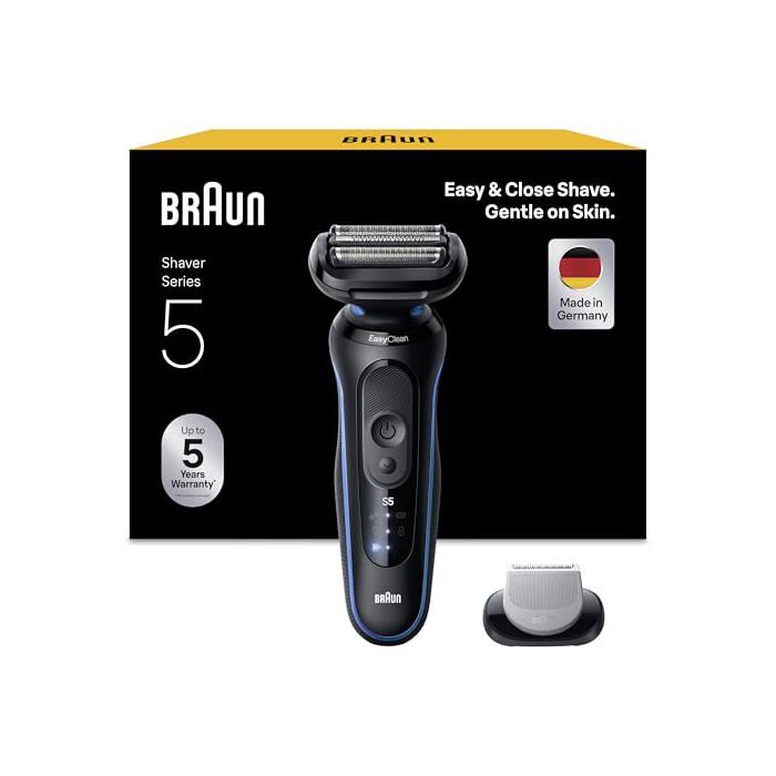 Rasoir électrique BRAUN Series 5 52 B1600S Étanche 50 min autonomie Tondeuse corps - vue 8