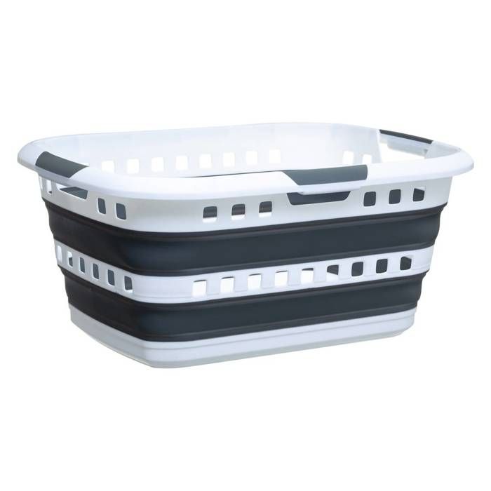 PUERI Panier à Linge Pliable Panier de Rangement Corbeille à Linge Sale Boîte de Rangement Tissus Barils de Stockage Grande Capacité Coton Lin PE O 