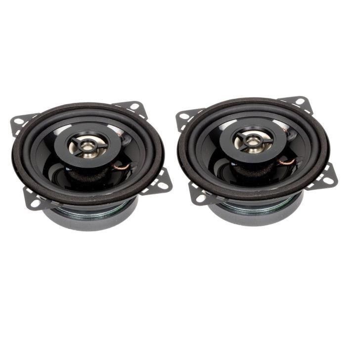 Haut-parleurs Coaxiaux 2 voies - ADNAUTO - 10cm - 100W - 80-20000Hz - Filaire