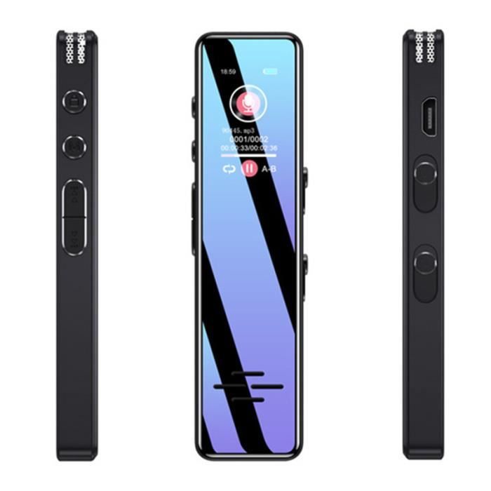 60H Dictaphone, 64Go Enregistreur Vocal Numérique Avec Activation