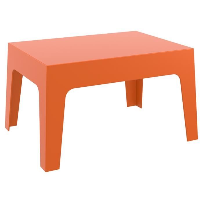 table basse 'marto' orange en matière plastique