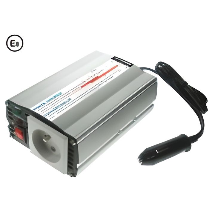 ANTARION Convertisseur 150W 12V/230V avec prise USB et Allume cigare