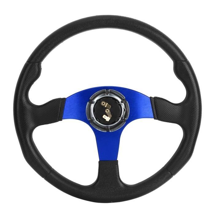 Volant De Sport BYNYXI 320mm - Cuir PU, Universel 6 Boulons, Pour Rallye/Drift/Usage Quotidien