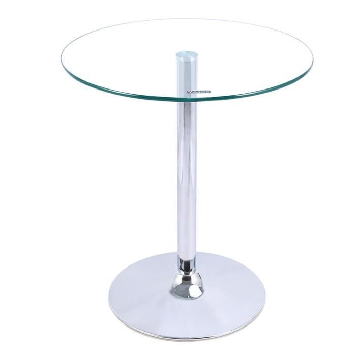 Petite Table Basse Tables De Bout En Verre Trempe Transparent