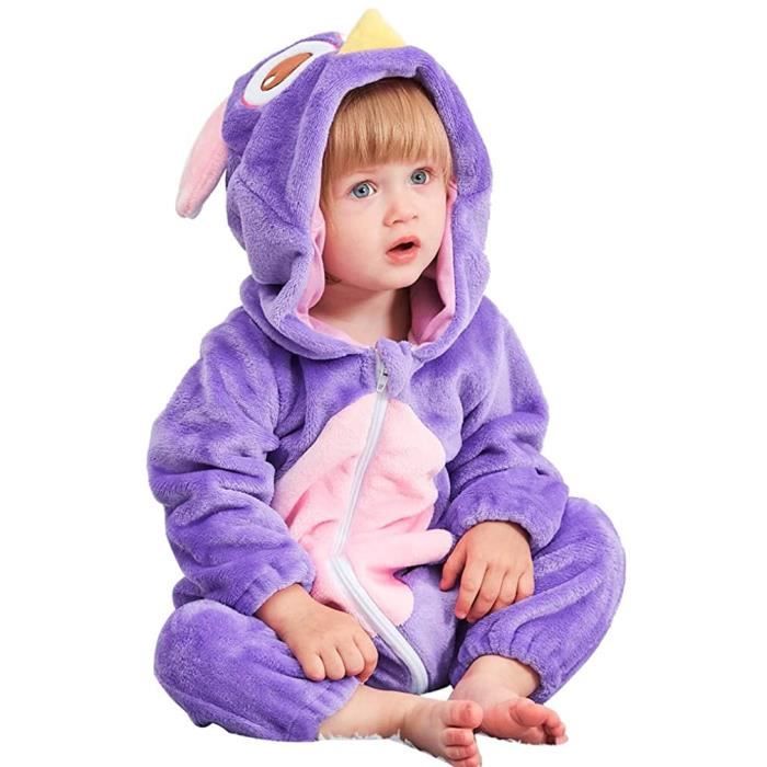Pyjama Combinaison Pyjama Bebe Grenouillere Barboteuse A Capuche Bebe Combinaison Hiver Forme Animal Deguisement Hibou 70cm