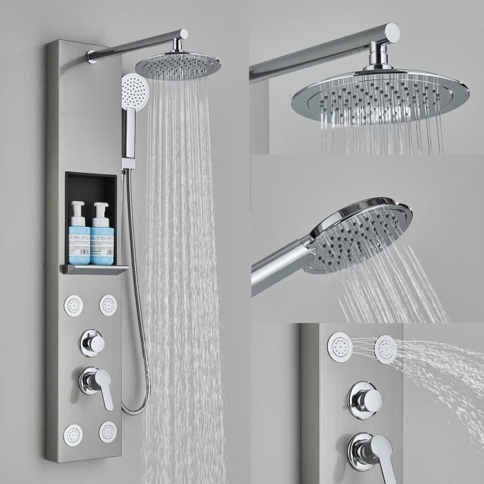 Colonne de douche multifonction murale pour la douche