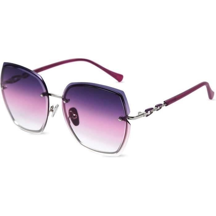 Lunettes De Soleil Francesco Pisacane - Monture Or, Verres Bleus Dégradés, Neuf Avec Étiquettes