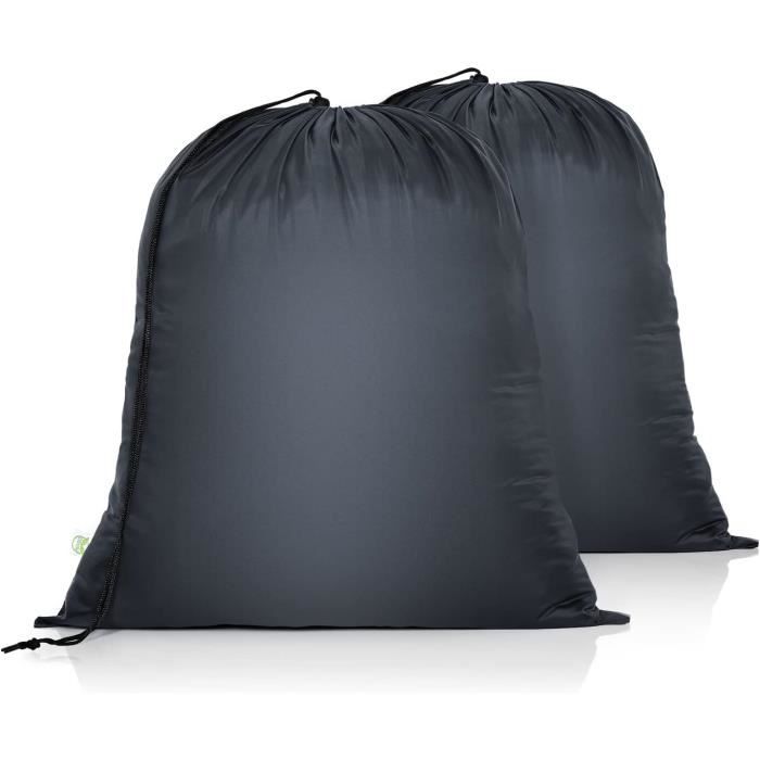 2 Pièces Pliable Sac Linge Sale Voyage, 91 × 61cm Portable Large Sac A Linge Sale Voyage