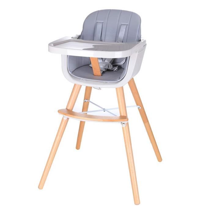 Chaise Haute Bebe Convertible 2 En 1 Pour 5 Mois 6 Ans Forme X Stable Hauteur Reglable Repose Pieds Et Plateau Gris Cdiscount Puericulture Eveil Bebe