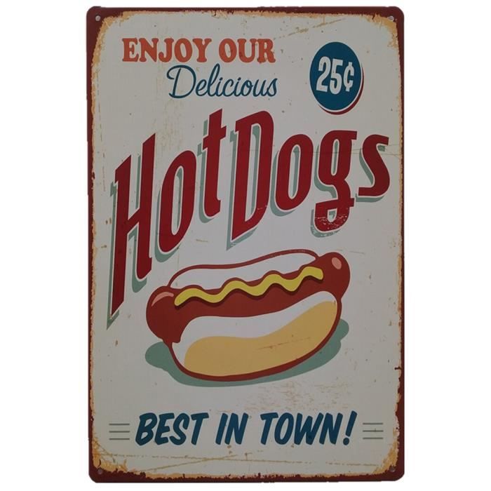 Plaque Métal Pub Ancienne – 30 X 20 Cm – Déco Rétro – Neuve