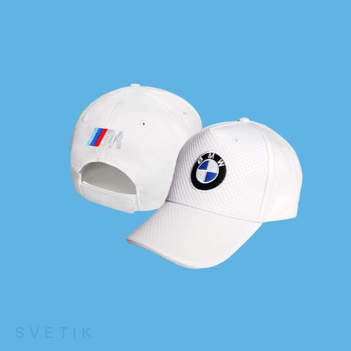 BMW M Power Casquette de Baseball CARBONE BRODE Logo NOIR Auto