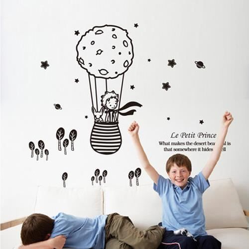 Stickers Dessin Anime Le Petit Prince Ballon Enfants Decoration