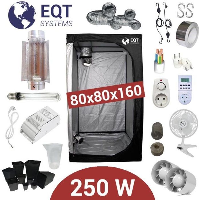 Pack Tente 250W 80x80 - ETI + Supacrop