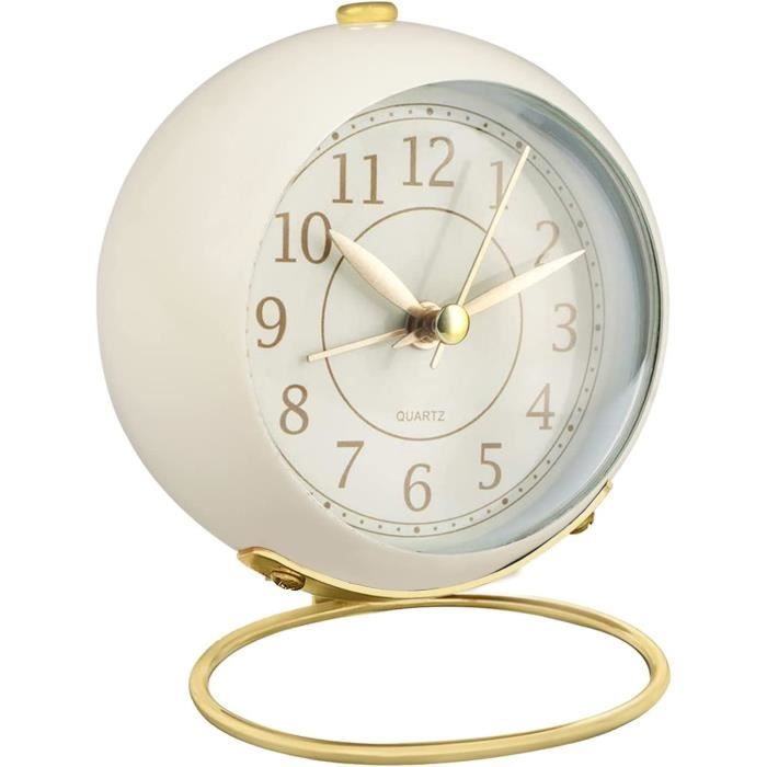 Reveil Lumineux De Chevet Horloge Numérique Miroir Led,Double Réveil,Affichage Numérique Sans