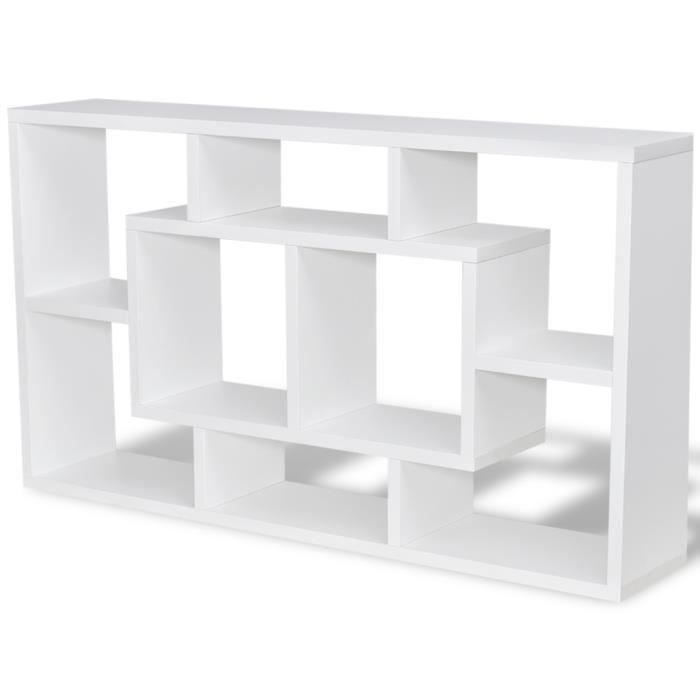 Etagere Blanche Suspendue Avec 8 Compartiments Achat Vente
