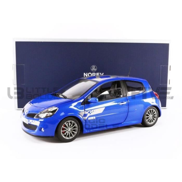 Voiture Miniature de Collection - NOREV 1/18 - RENAULT Clio 3 RS F1 Team -  2007 - Monaco Blue - 185235 - Cdiscount Jeux - Jouets