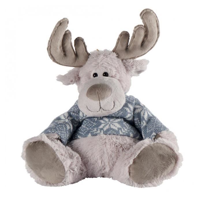 Peluche Elan Caribou DRAGAN Louise Mansen 32 cm Cdiscount Jeux Jouets