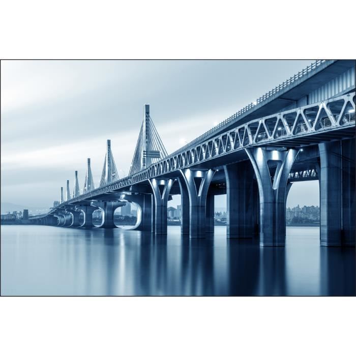 Papier peint photo intissé Muralo architecture 254 x 184 cm rivière New