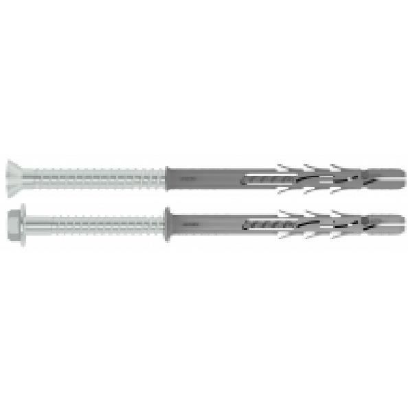Rawl Lot de 6 marteaux en nylon dans cadre avec chevilles et vis M6 x 120 mm