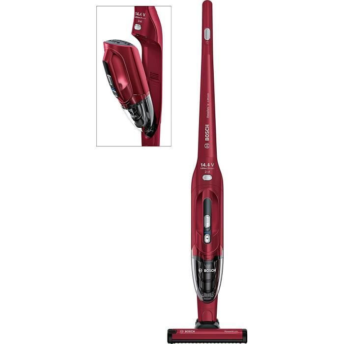 bosch readyy y bbh2p14l aspirateur balai sans fil balai 2en1 0 4 l 14 4 v rouge cdiscount electromenager