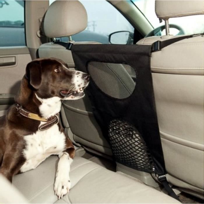 46*69cm Grille voiture chien, Filet Grille separation chien, Barriere pour chien voiture, Barre pare-chien Noir