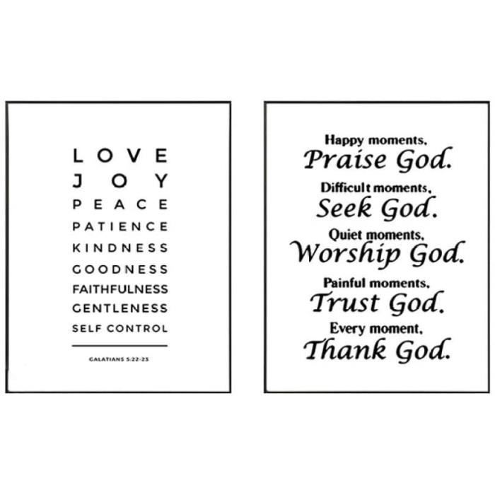 Verset Biblique Affiche Foi Amour Paix Citation Biblique Art Mural Minimaliste Citations Bibliques Toile Tableau Peinture Salon Re Cdiscount Maison