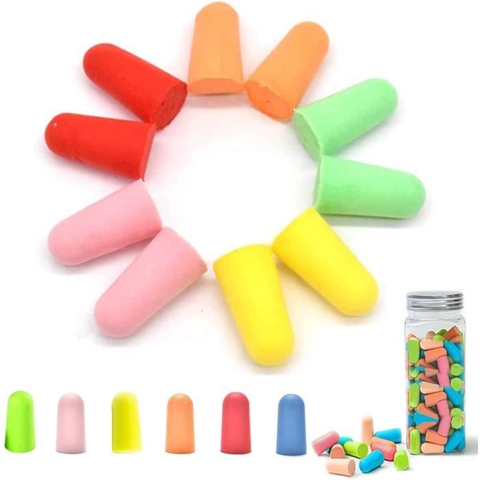Bouchons D'Oreille En Mousse 60 Paires - Anti-Bruit 38dB - Pour Dormir, Étudier, Voyager