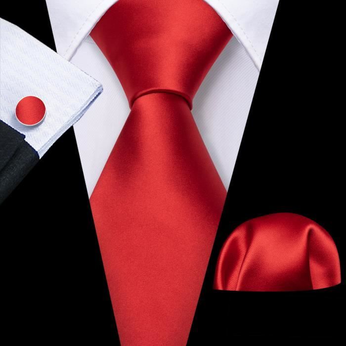Cravate De Spectacle En Soie Rouge Adulte – Motif Original – Occasion