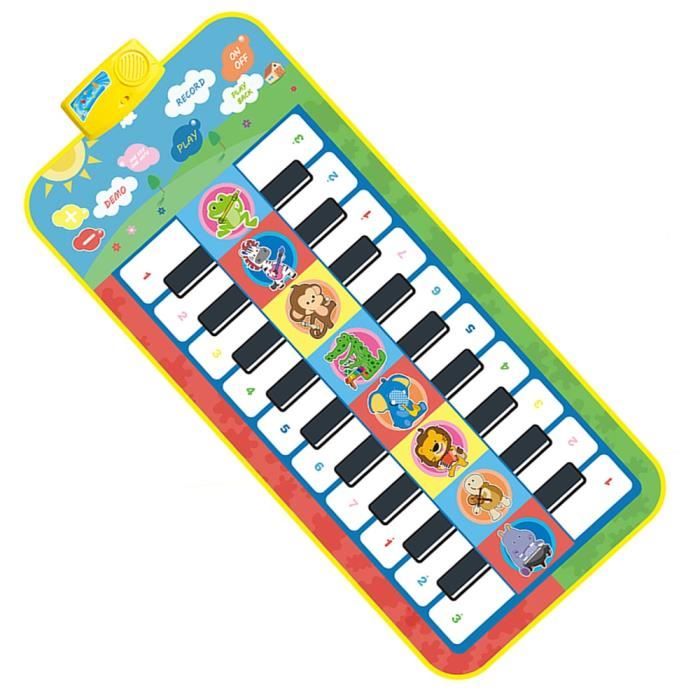 Tapis d'éveil,Tapis Musical avec voix d'animal pour bébé, 8 Styles, jeu de  Piano, Instrument de musique, - Type I DUET 118X50CM
