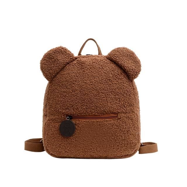 Custom de votre texte Marron Sac dos brod personnalis pour