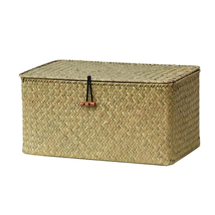 Paniers à Linge En Jonc De Mer (lot De 2) (blanc