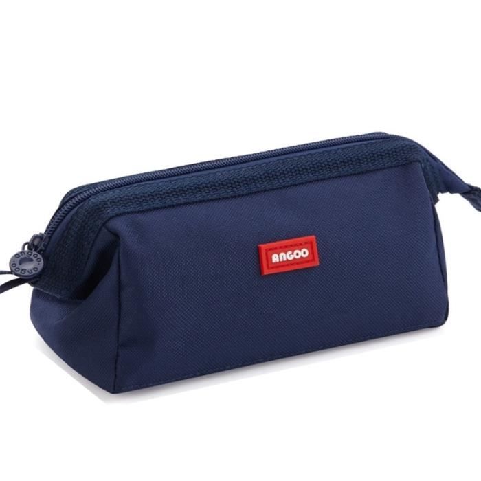 Trousse à Crayons Grande Capacité Pochette Porte-Stylo 3 Compartiments Scolaires
