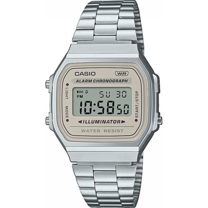 Montre Digitale Rétro Style Casio – Acier Inoxydable, étanche, Neuf Sans étiquette