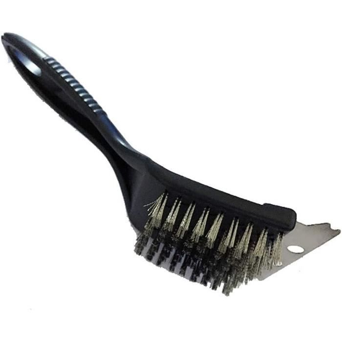 Brosse Barbecue 2 En 1 Acier Inoxydable Avec Grattoir - Nettoyage Profond Grille BBQ (Grand Format 42 Cm)