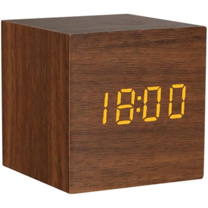 Rétro Chevet Numérique Réveil LED Grand écran DAB/FM Radio Double