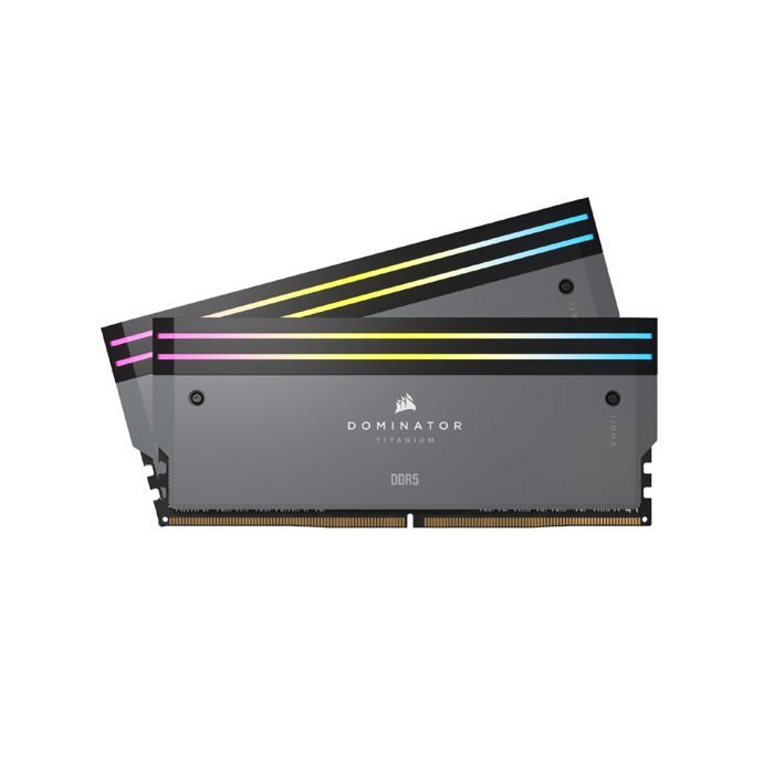 Corsair Dominator Titanium DDR5 RGB 32 Go (2 x 16 Go) 6000 MHz CL30 – Gris