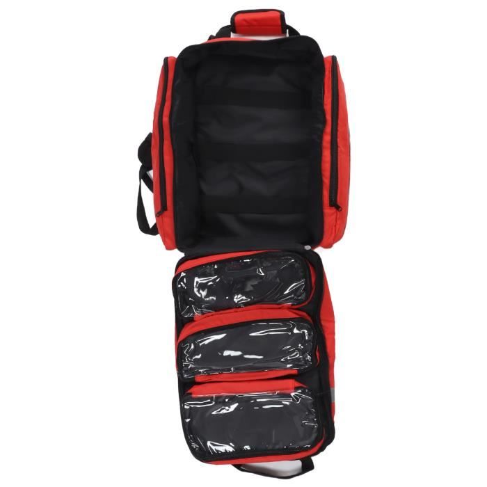 Trousse De Premiers Soins Compacte – Sac Médical 1000D Oxford, Imperméable, Léger, Avec Sangles MOLLE, Idéal Camping, Rando, Voyage (Noir)