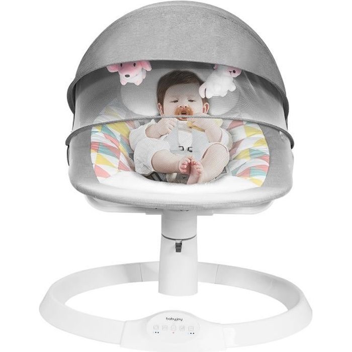 Dreamade Transat Bebe Electrique Amplitudes De Vibrations Musique Balancelle Bebe Avec Minuterie Telecommande Pour Bebe 0 6 Mois Cdiscount Puericulture Eveil Bebe