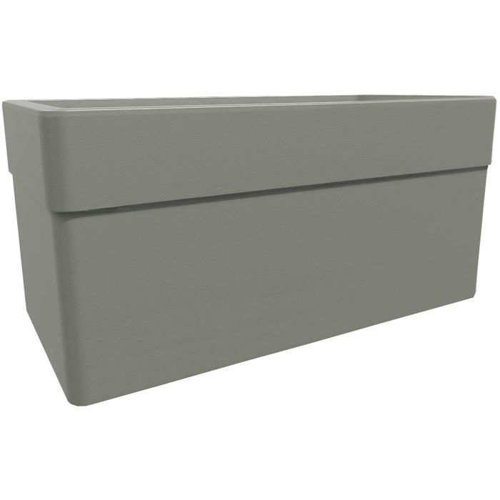 Eda Jardinière rectangulaire Carel taupe 78 x 39 x 39 cm - 63 L - vue 1