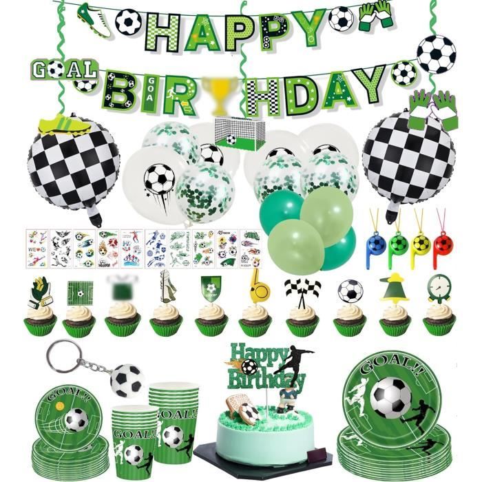 Decoration Anniversaire Foot, Déco Anniversaire Foot 94Pcs, Kit