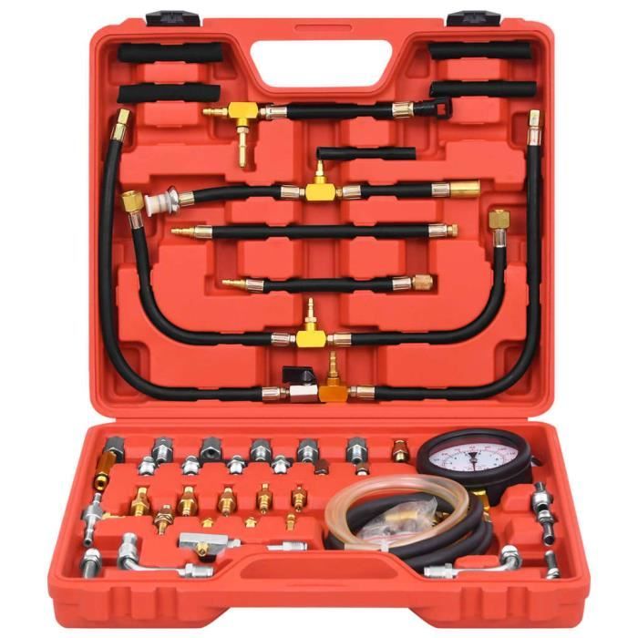 Kit Testeur De Compression Moteur Sayiant - Multifonction Pour Voitures Et Motos | Manomètre 0-300 PSI | 4 Adaptateurs Inclus