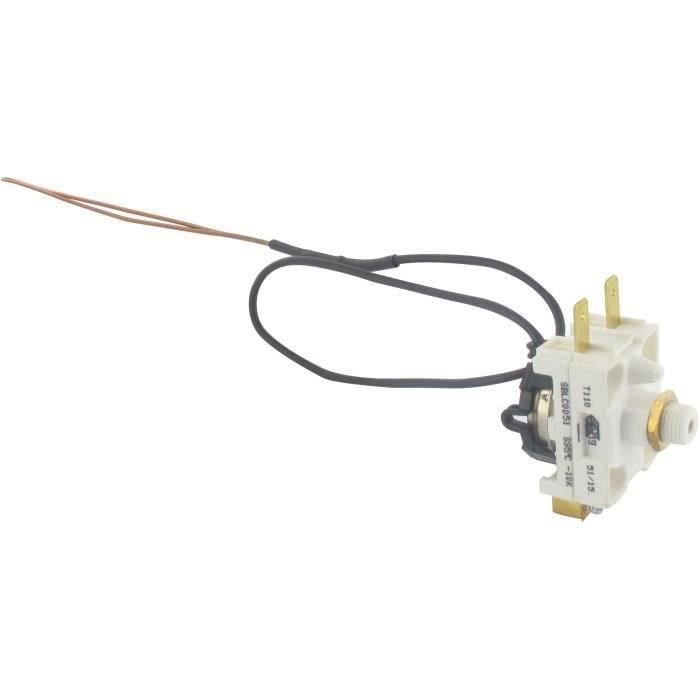 Thermostat à bulbe bipolaire sécurité 90°C pour chauffe-eau domestique thermodynamique
