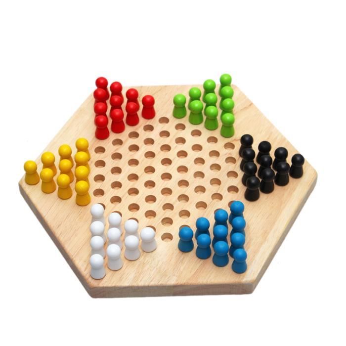 Jeu De Dames Chinoises, Jeu De Société De Dames Chinoises Colorées En Jeu De Dames Chinoises, Jeu De Société De Dames Chinoises Colorées En