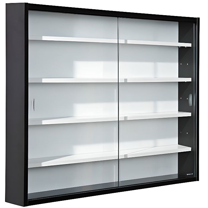 Inter Link Vitrine Murale Pour Objets De Collection Miniatures Panneaux De Particules Noir Et Blanc 80 X 60 X 9 5 Cm Achat Vente Vitrine Argentier Inter Link Vitrine Murale Cdiscount