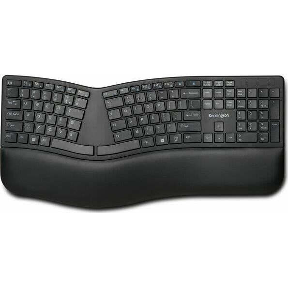 Clavier sans fil - KENSINGTON - Pro Fit Ergo - QWERTZ - Courbé - Repose-poignets