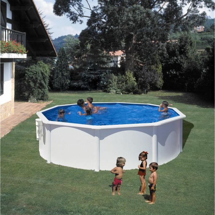gre piscine ronde acier o3 70m x h 1 22m filtration a cartouche cdiscount jardin